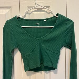 Pacsun Small Green Scoop Neck Top